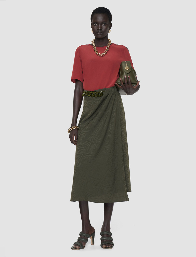 Tanger Jacquard Silk Skirt 1