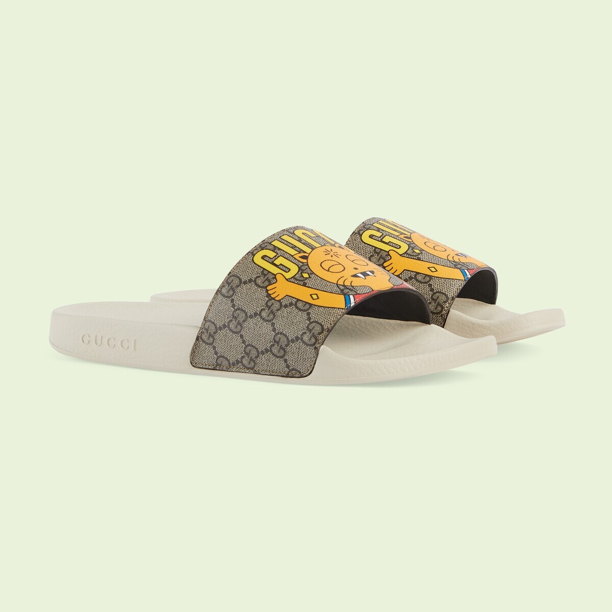 Men's Gucci cat print sandal - 2