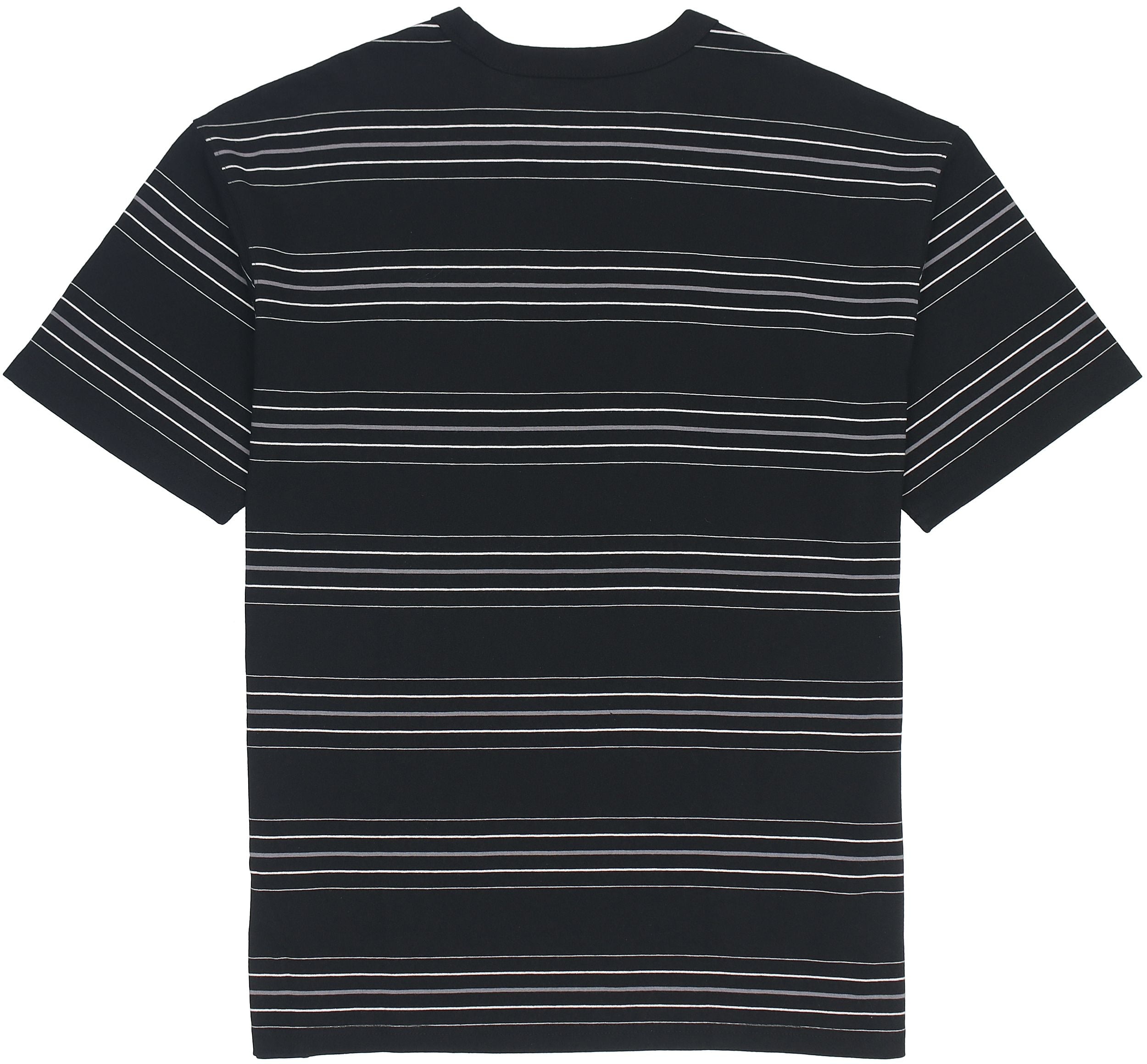 Men's Nike Brand logo Stripe Round Neck Short Sleeve Black T-Shirt DQ1117-010 - 2