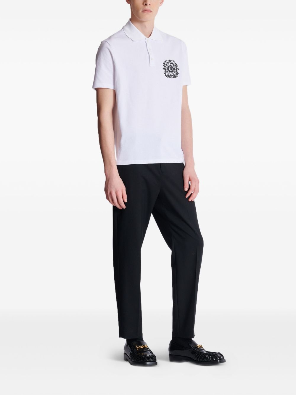 logo-print polo shirt - 3
