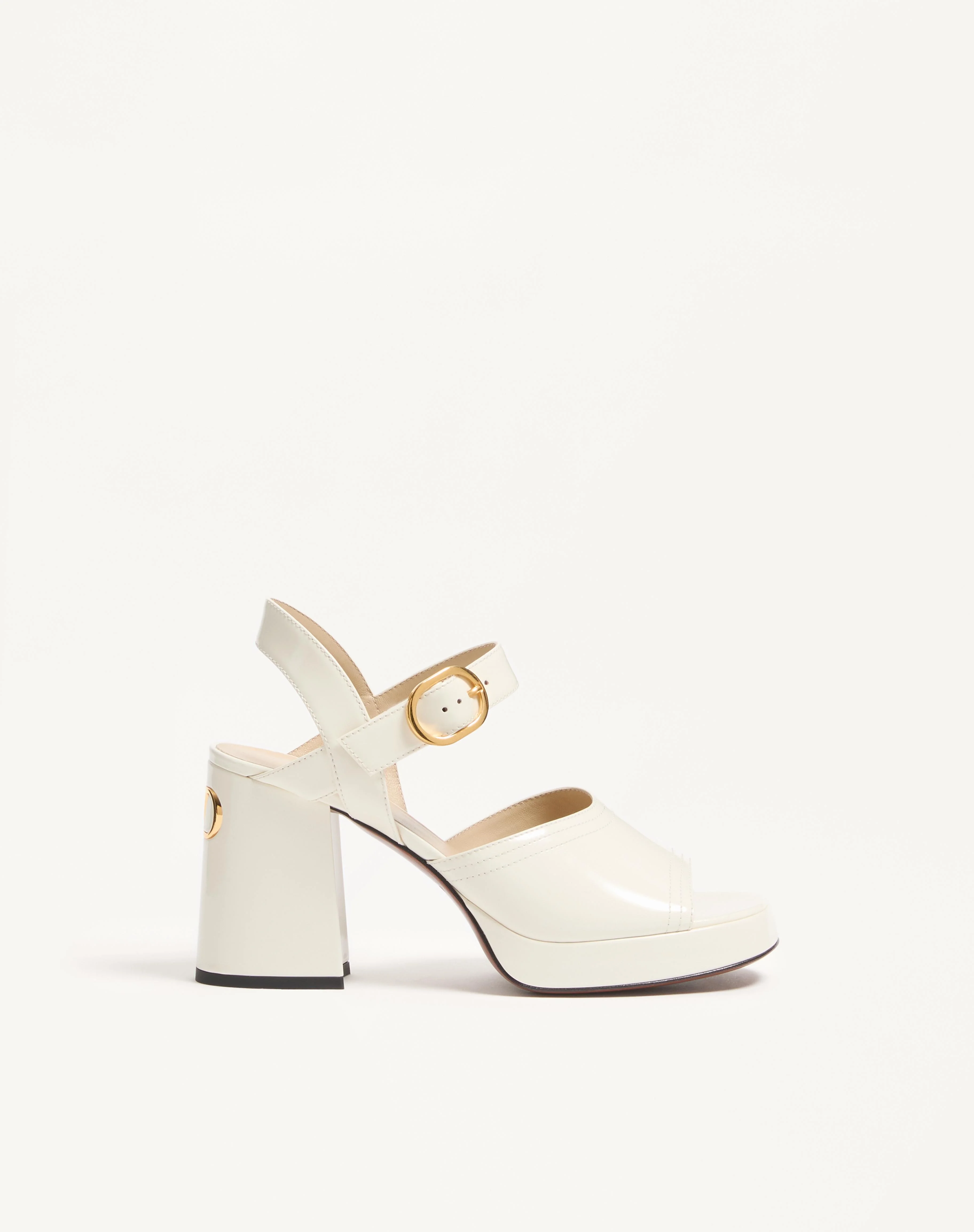 FAWCETTE PLATFORM SANDAL IN POLISHED CALFSKIN 100MM - 1