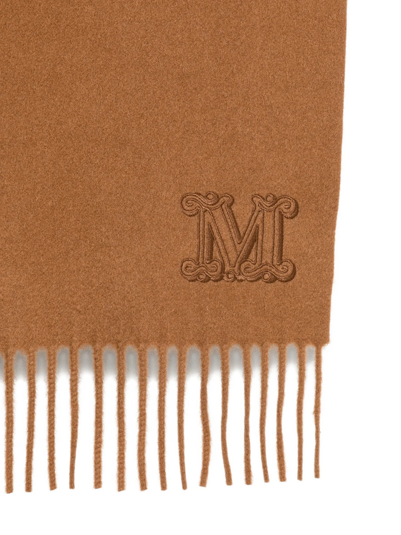 Max Mara Max Mara Logo-embroidered Fringed Scarf outlook