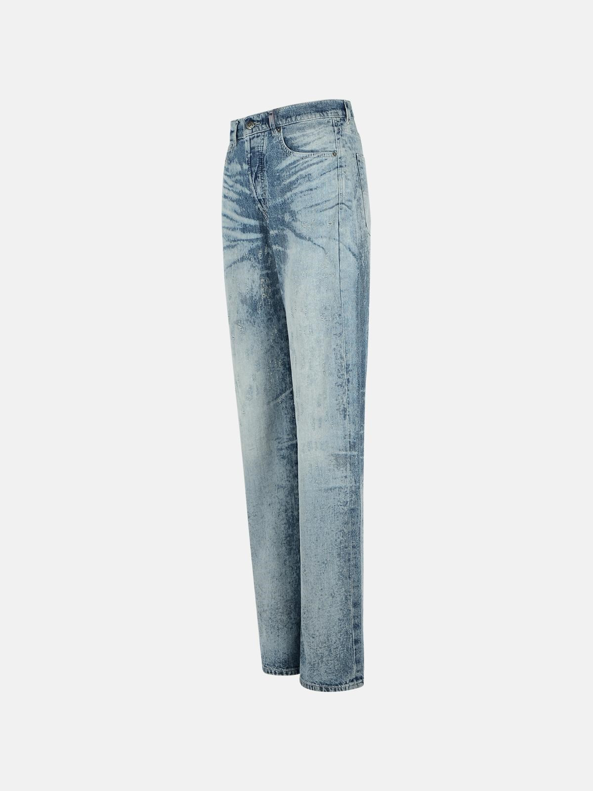 'SENT 1971' LIGHT BLUE COTTON JEANS - 2