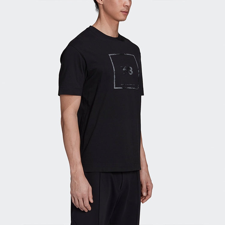 Y-3 SS21 Reflective Square Logo Short Sleeve Unisex Black GV6060 - 4