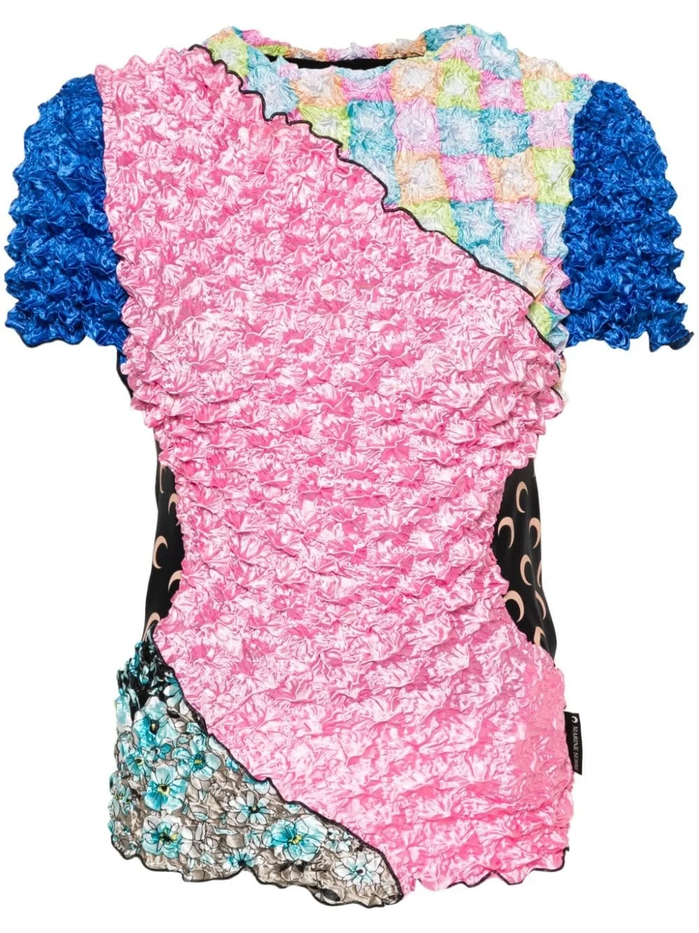 Popcorn patchwork T-shirt - 1