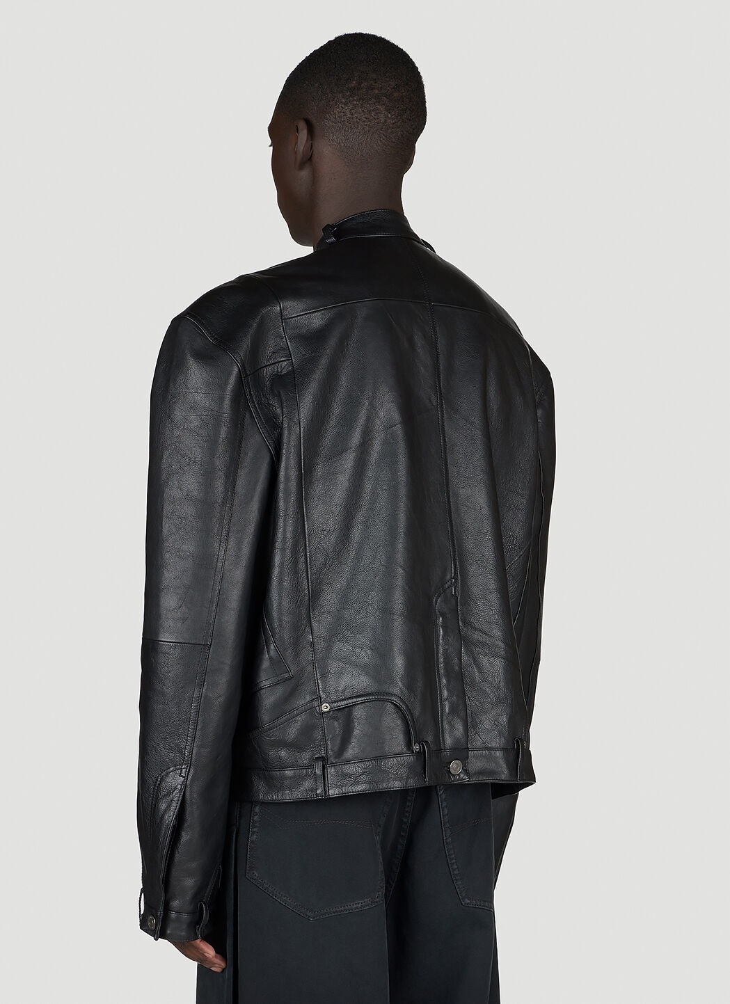 BALENCIAGA Deconstructed Leather Jacket | lncc | REVERSIBLE