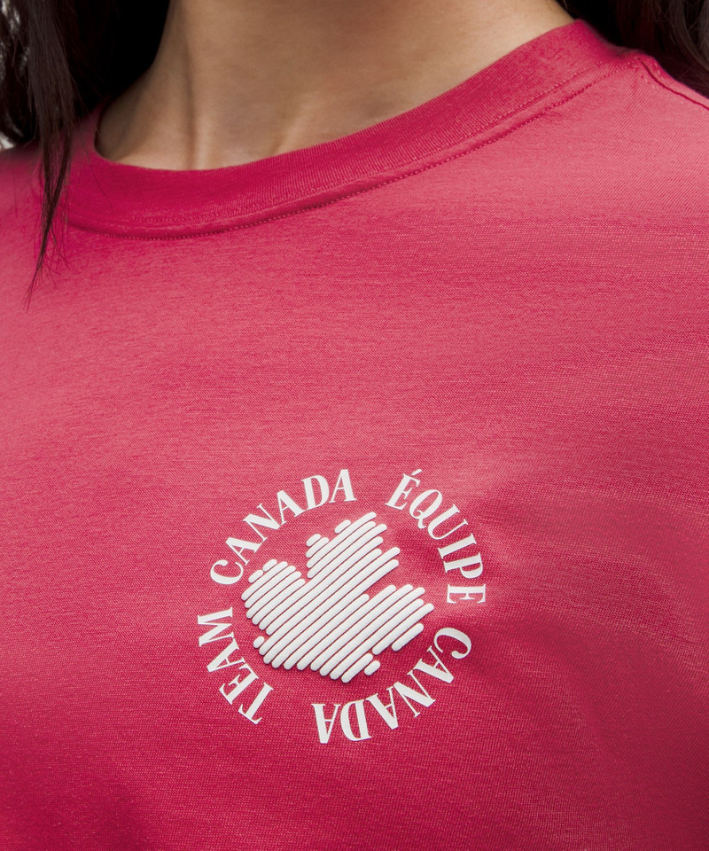 Team Canada Women's Cotton Jersey Graphic T-Shirt *COC Logo 5