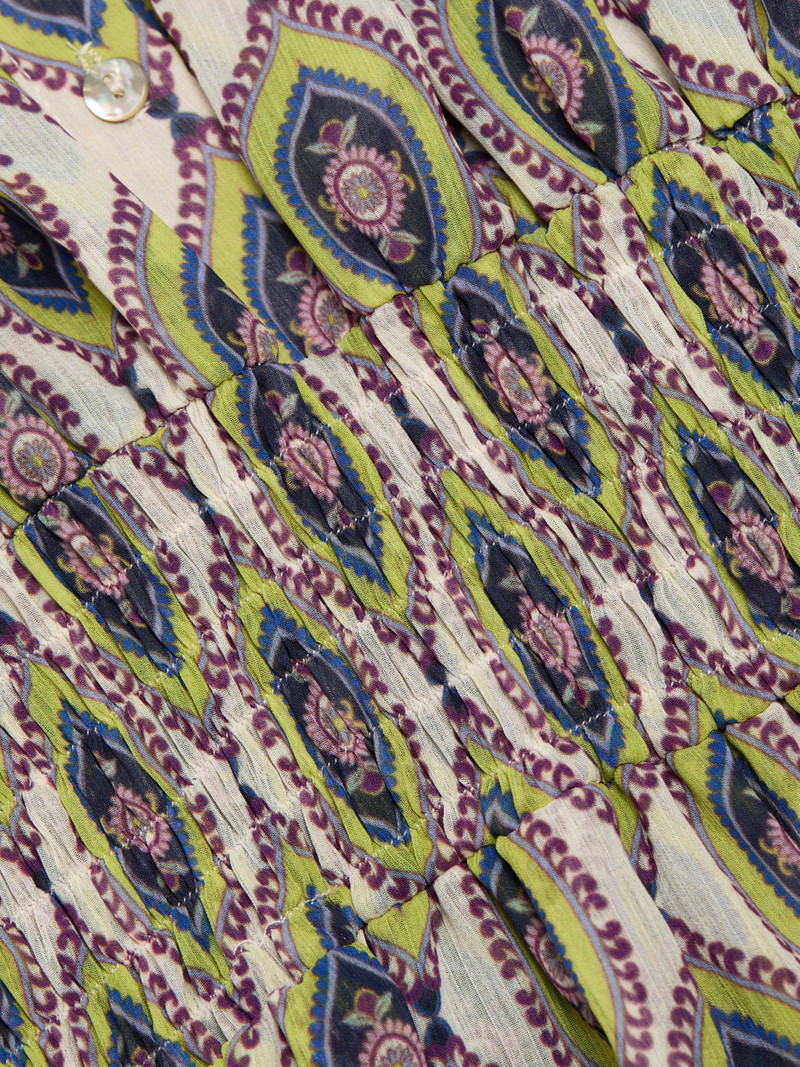 Women's Evie Printed Chiffon Minidress - Mosaic Eye 7