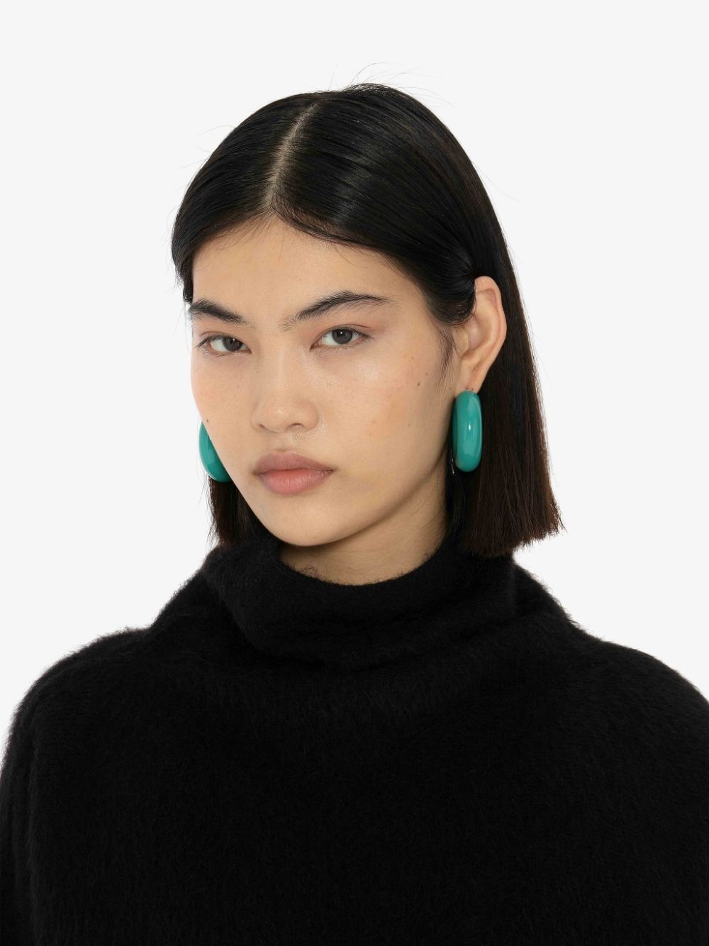 BUMPER-TUBE HOOP EARRINGS - 2