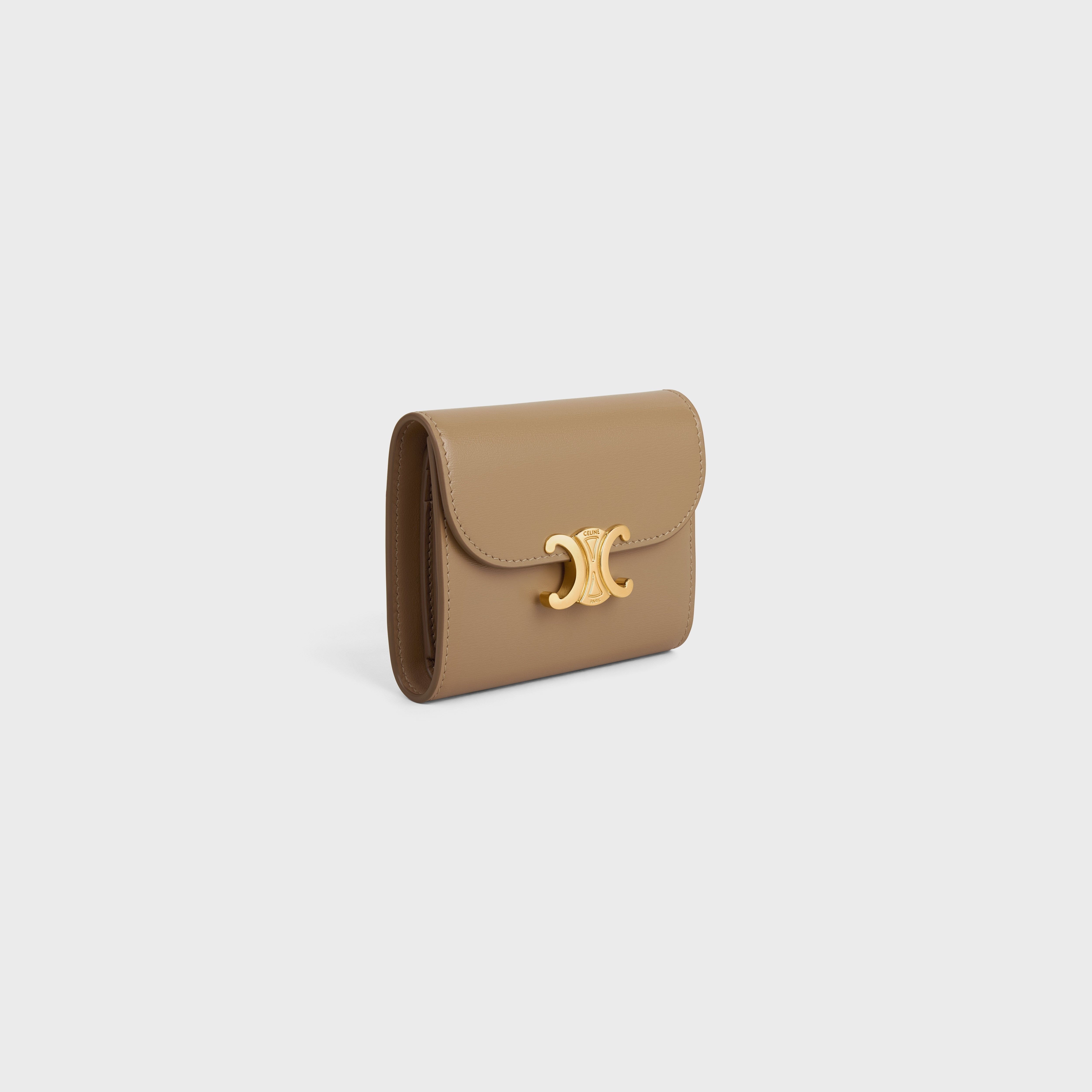 Small Flap Wallet TRIOMPHE IN Shiny calfskin - 2