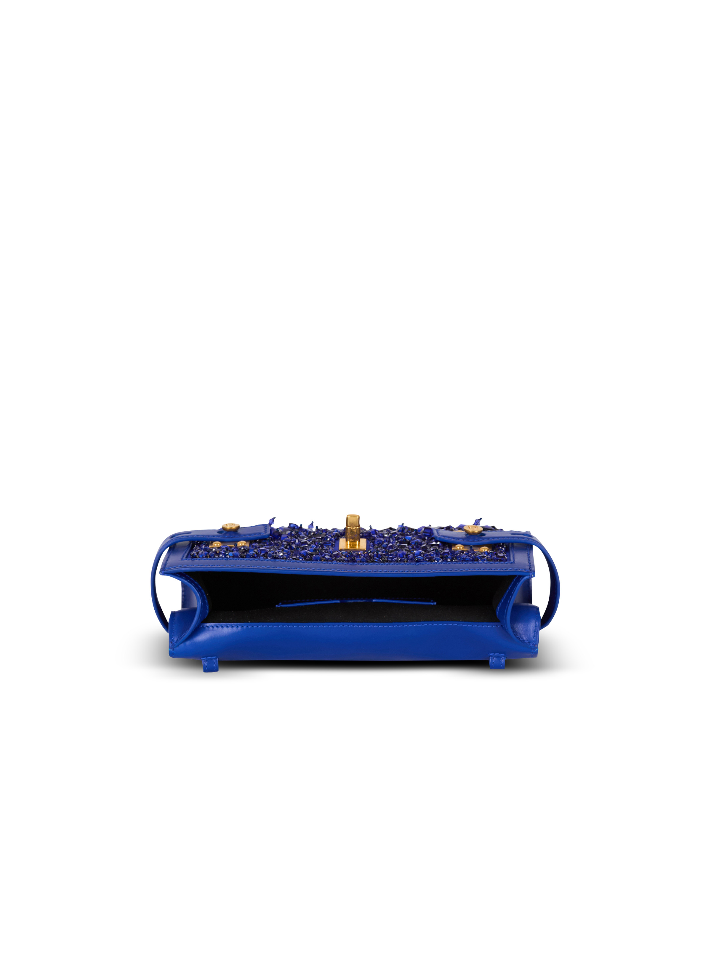 B-Buzz Pouch 23 in leather and embroidered satin - 6