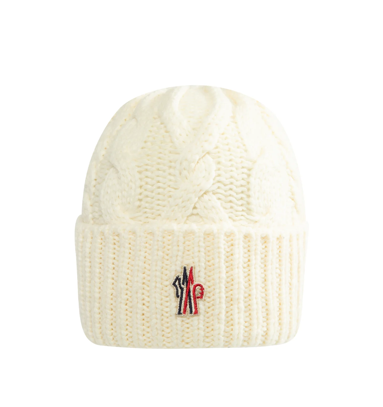 Wool Blend Cable Knit Hat - 1