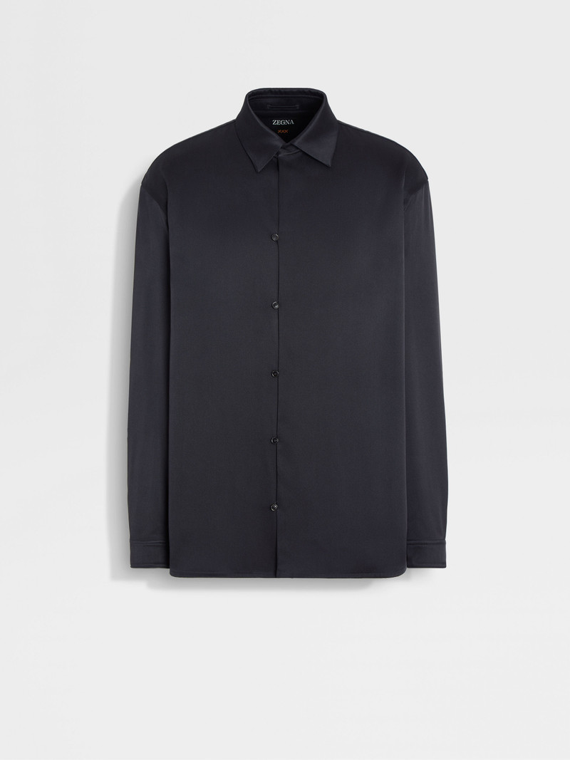 BLACK SILK SHIRT 1