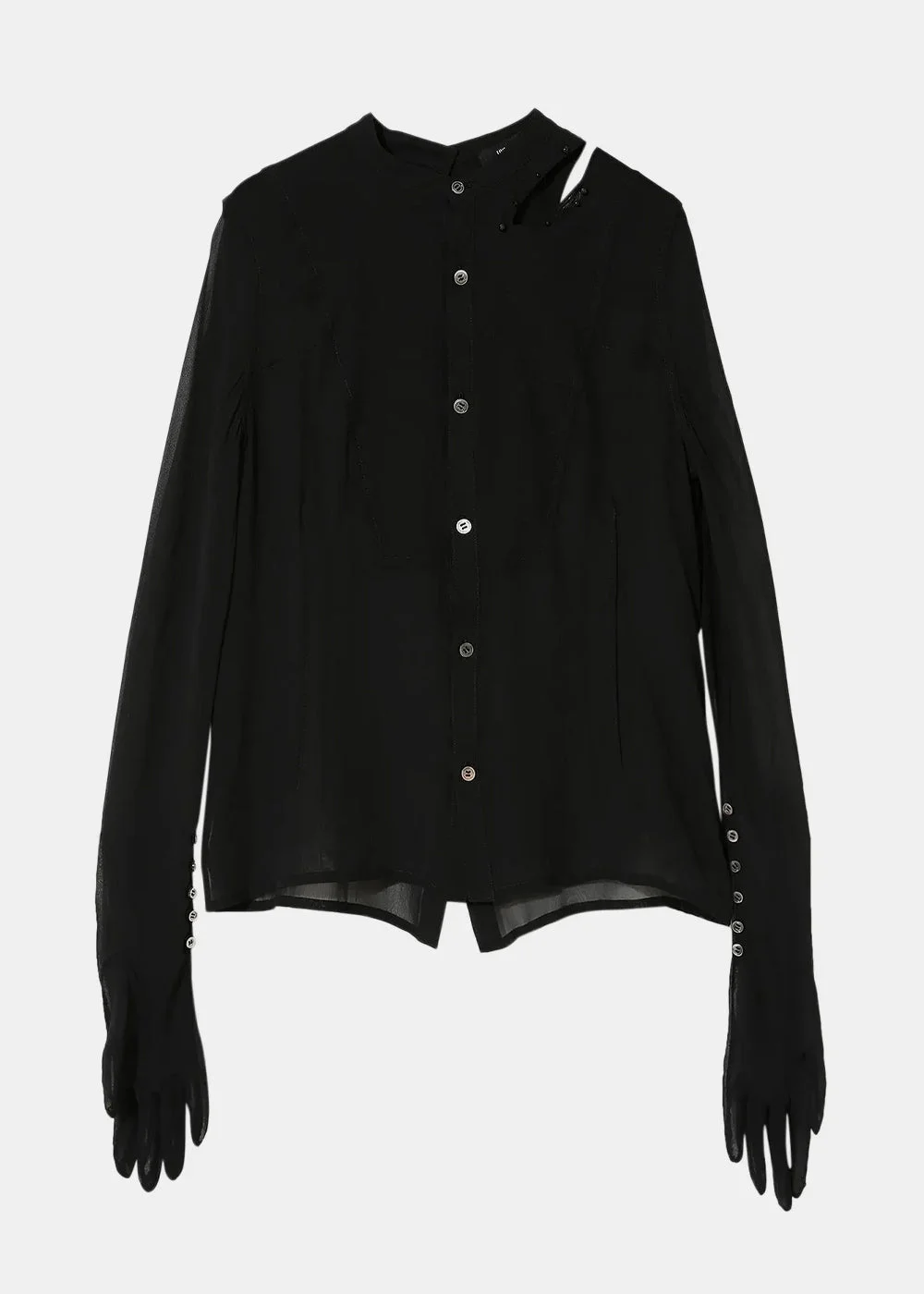 Black Glove Cuffs Shirts - 1