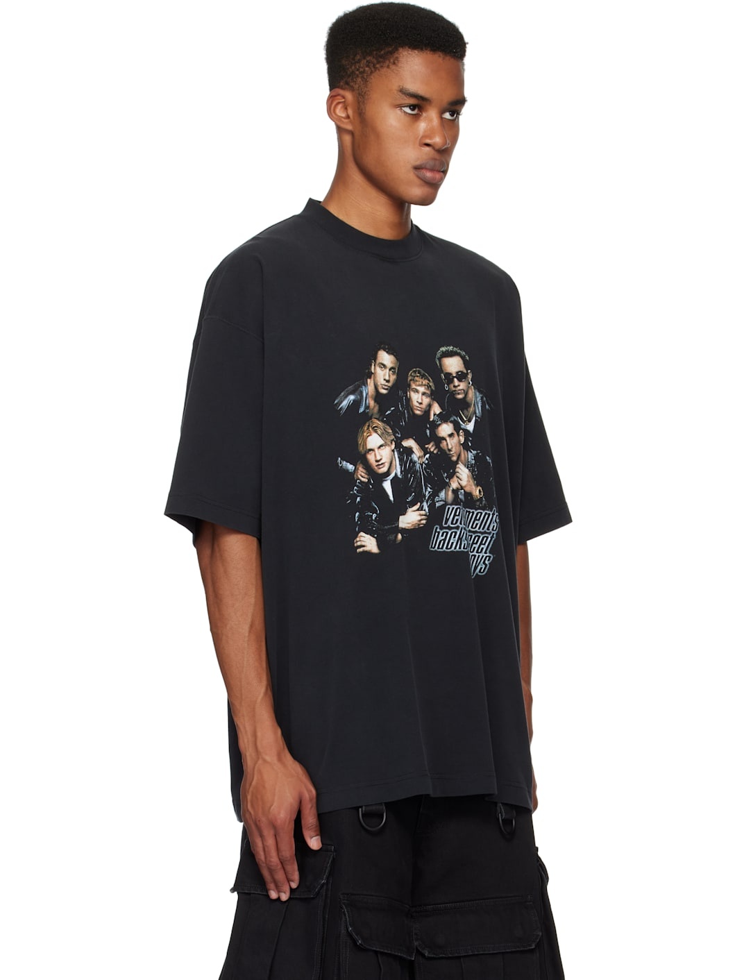 Black 'Backstreet Boys' Oversized T-shirt - 2