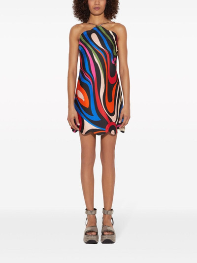 PUCCI open-back silk minidress outlook