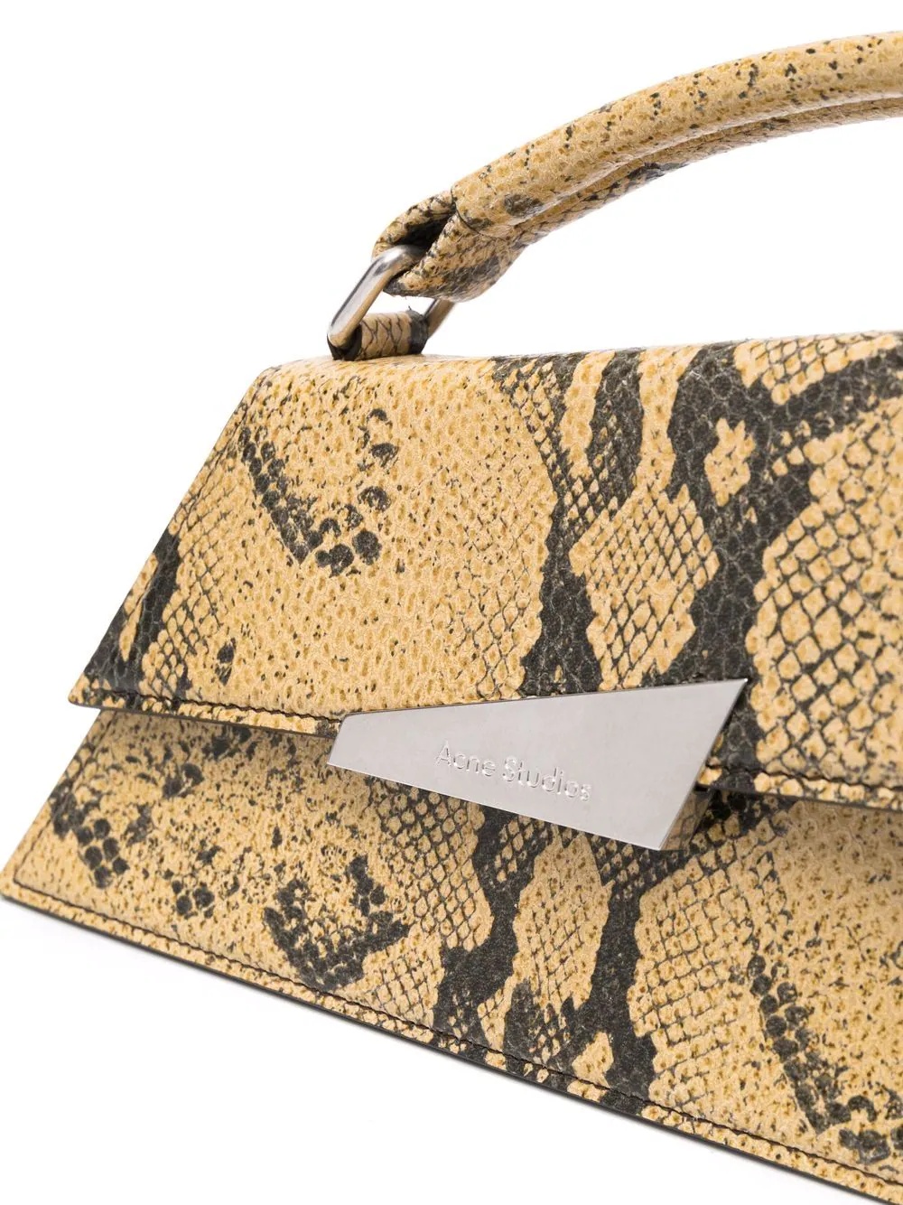 Distortion snakeskin-print mini bag - 4