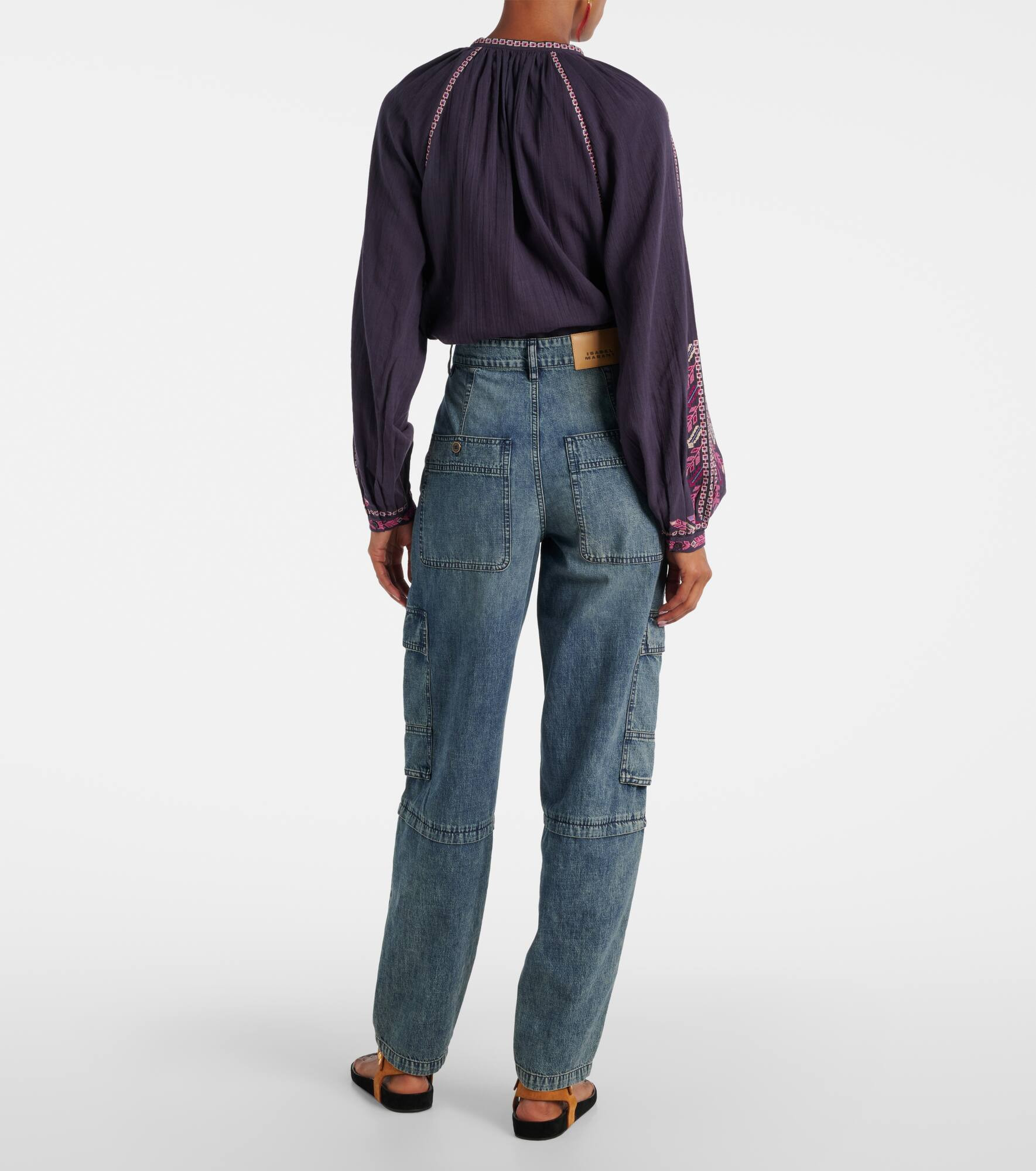 Nayla high-rise cargo jeans - 3