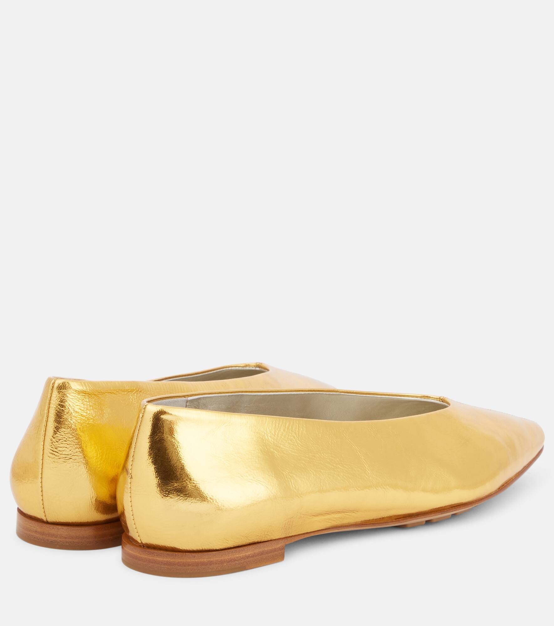 Sofia metallic leather ballet flats - 2