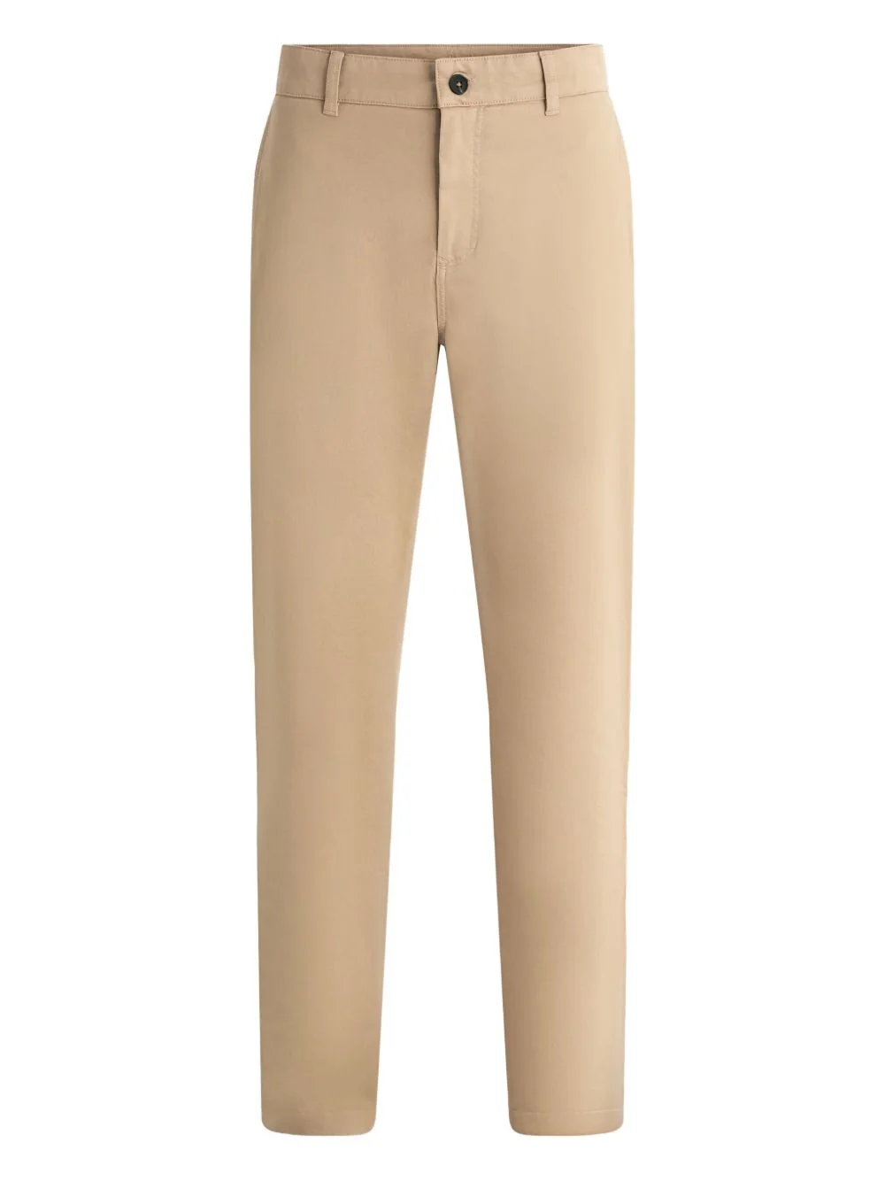 twill straight-leg trousers - 1