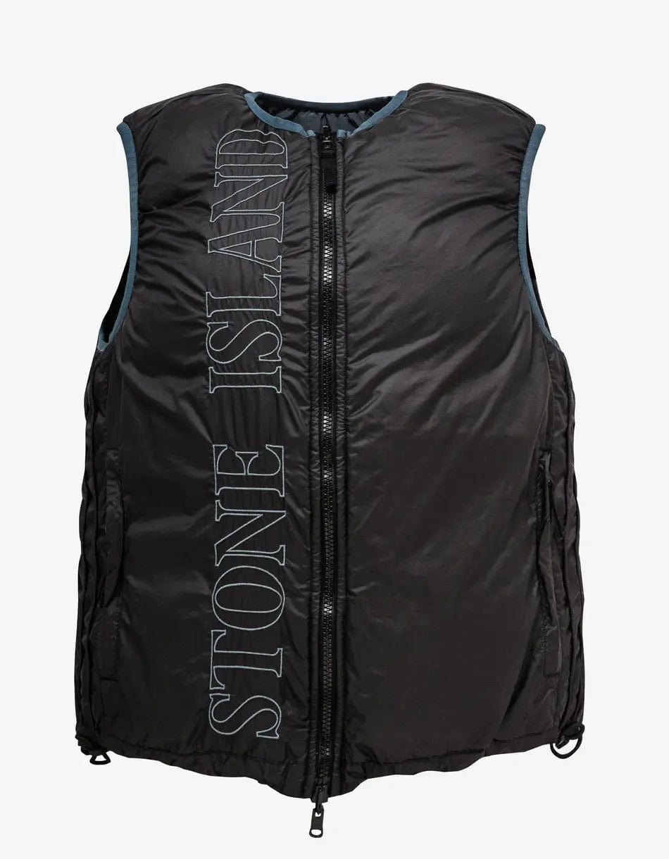 Stone Island Grey Reversible Nylon Metal Down Gilet - 3