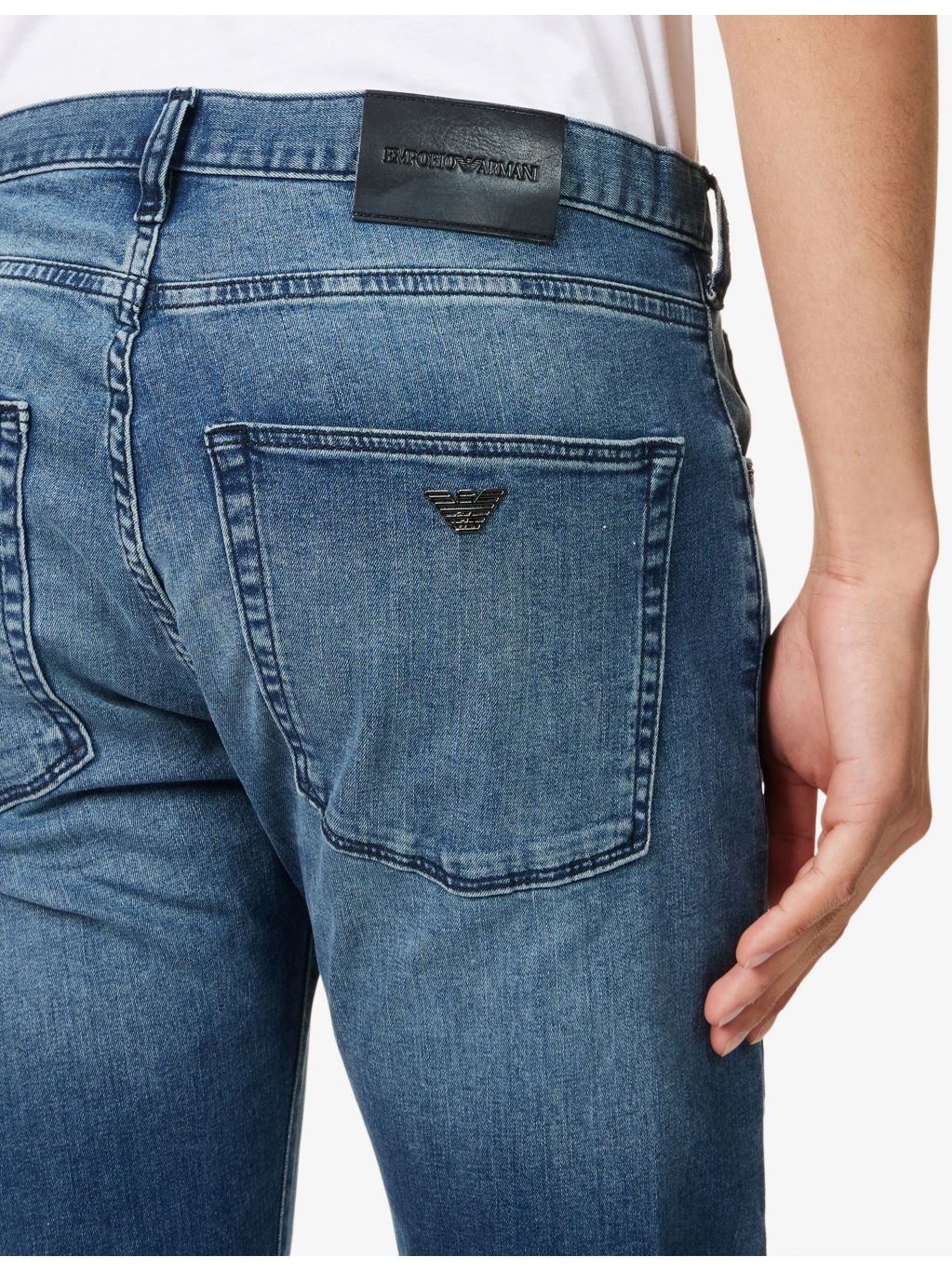 Regular-Fit Straight-Leg Denim Jeans - 5