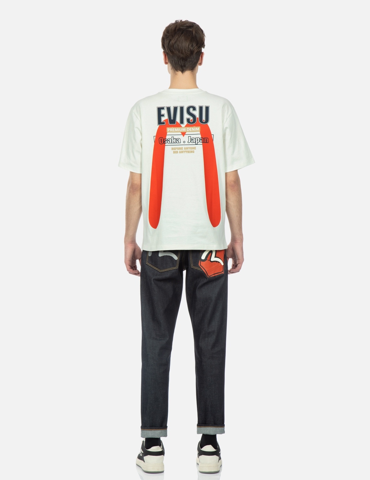 SEAGULL PRINTED POCKET CARROT-FIT CROPPED JEANS #2017 - 5