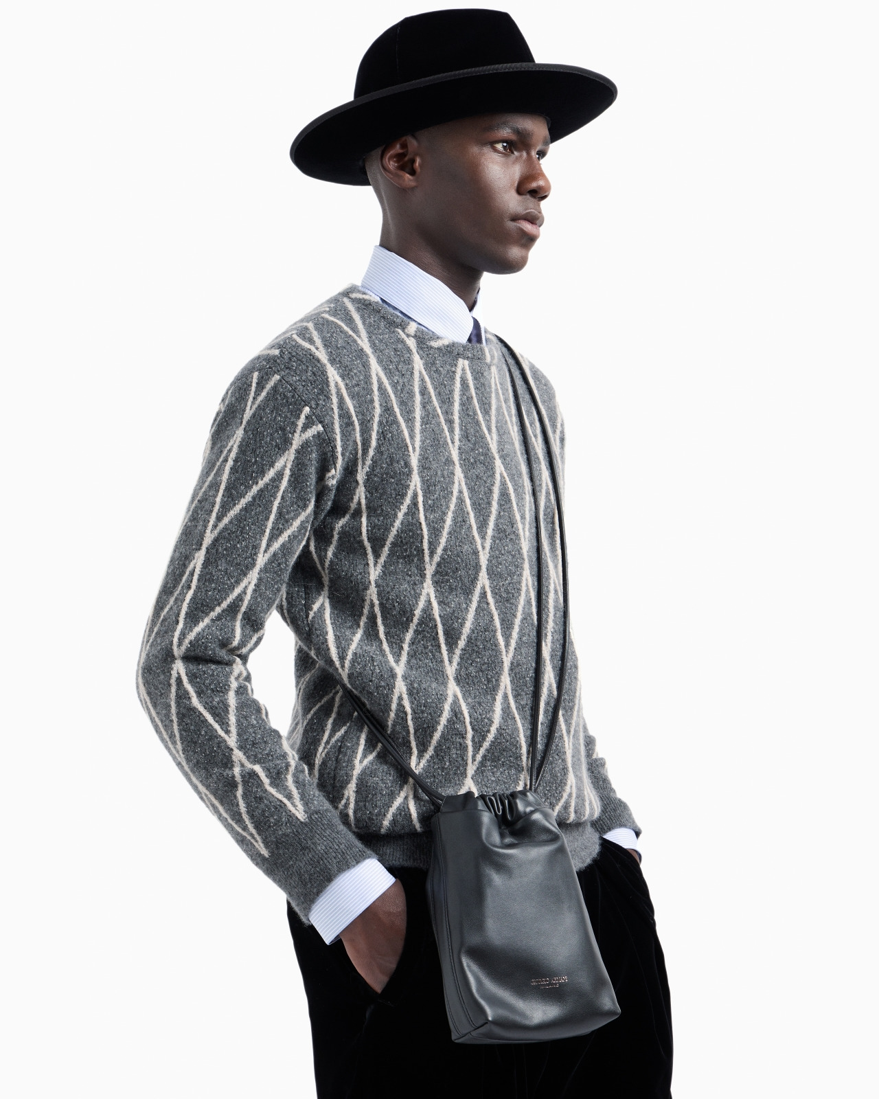Cashmere-blend jacquard crew-neck jumper - 6