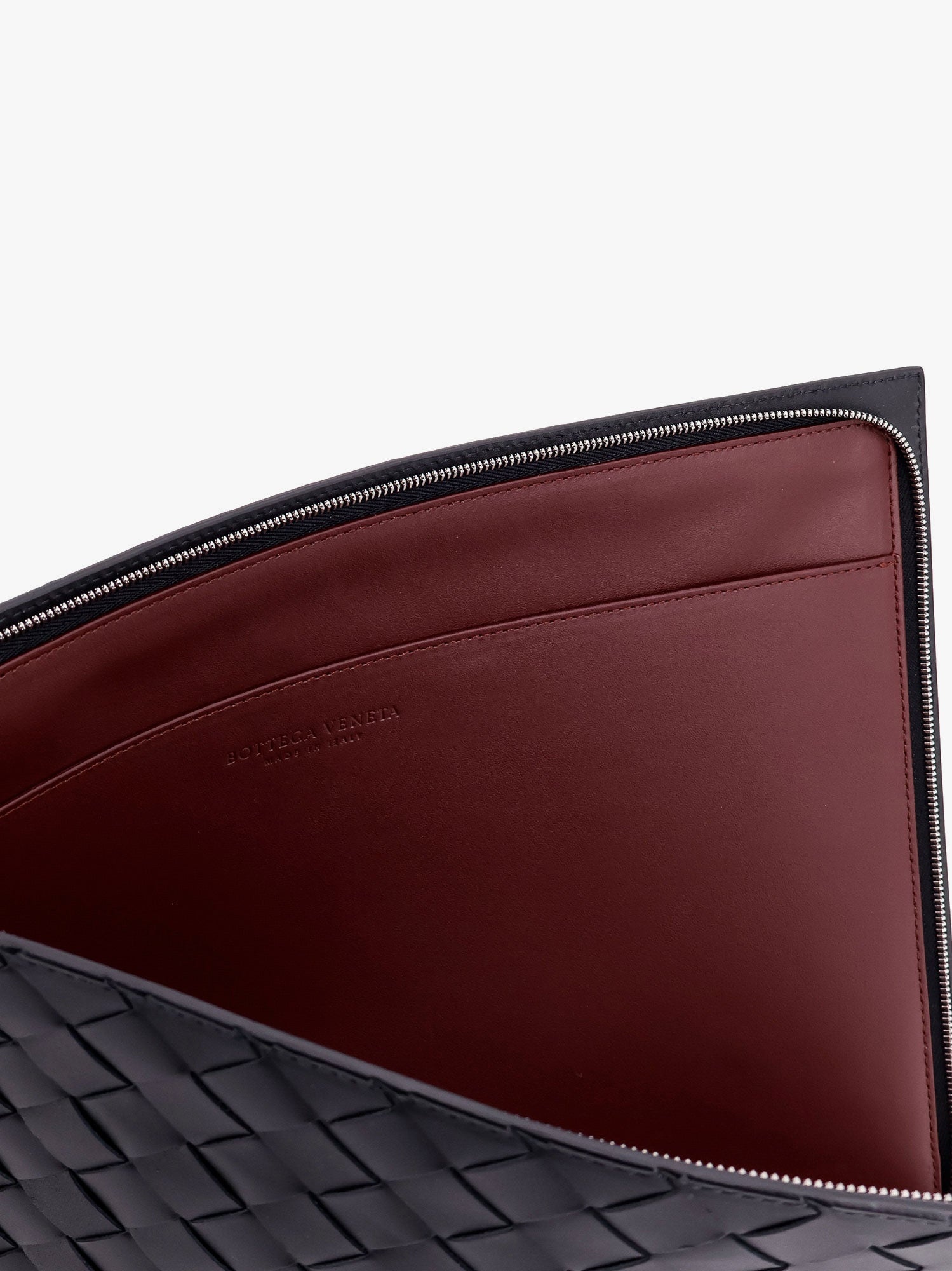 Bottega Veneta Woven leather pochette | worldclassfashion