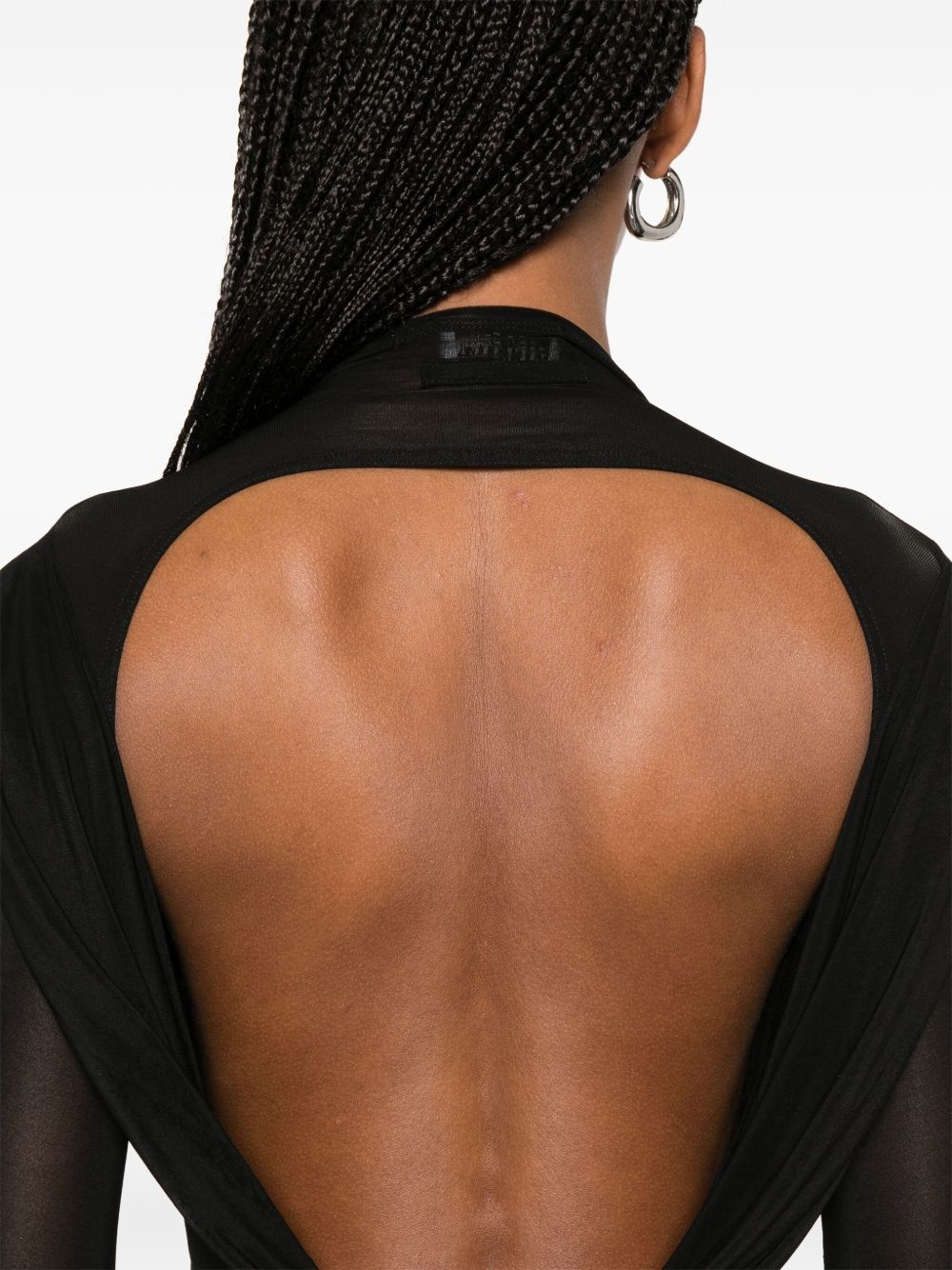 semi-sheer blouse - 5