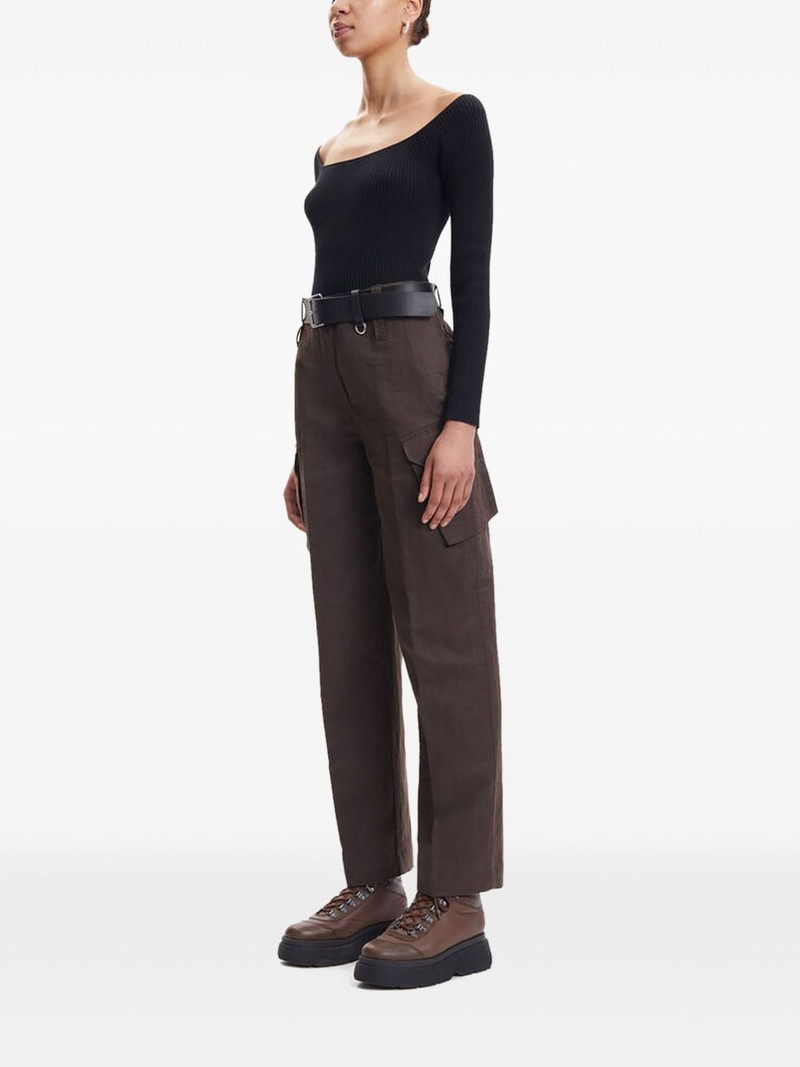 ribbed scoop-neck top 3