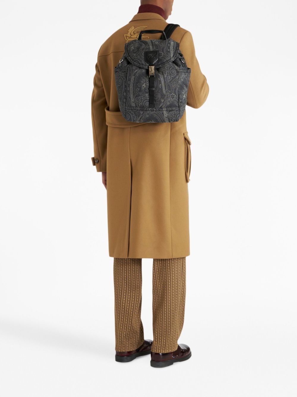 Pegaso-motif paisley-print backpack - 2