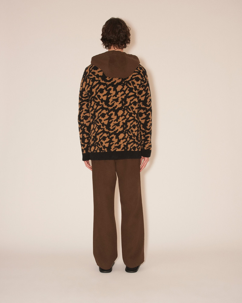 YASIN - Compact boucle cardigan - Animal jacquard 4