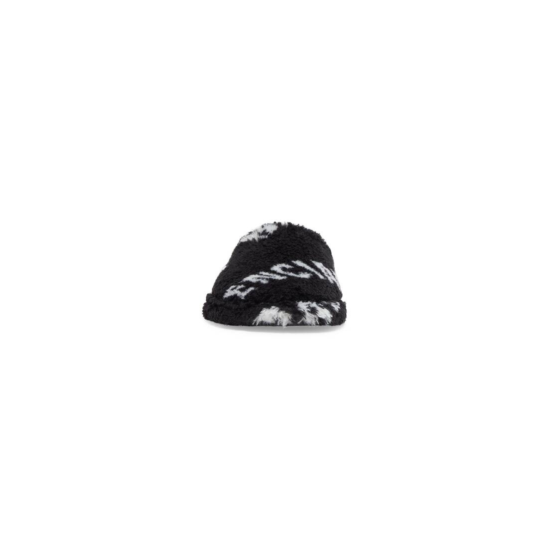 BALENCIAGA furry closed allover logo | balenciaga | REVERSIBLE