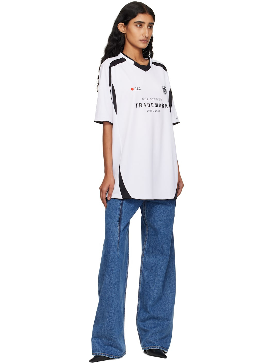 Blue Cut Reconstructed Jeans - 4