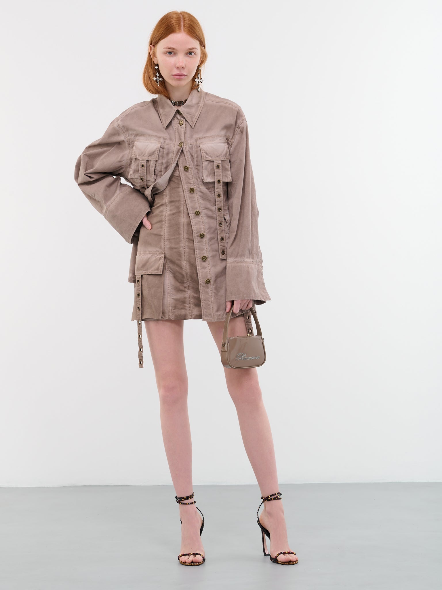 Over-Dyed Shirt Dress - 6