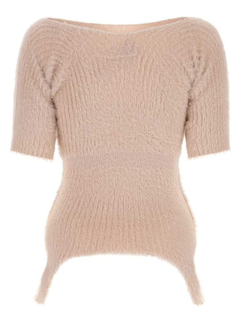 MM6 Maison Margiela ribbed-knit top outlook