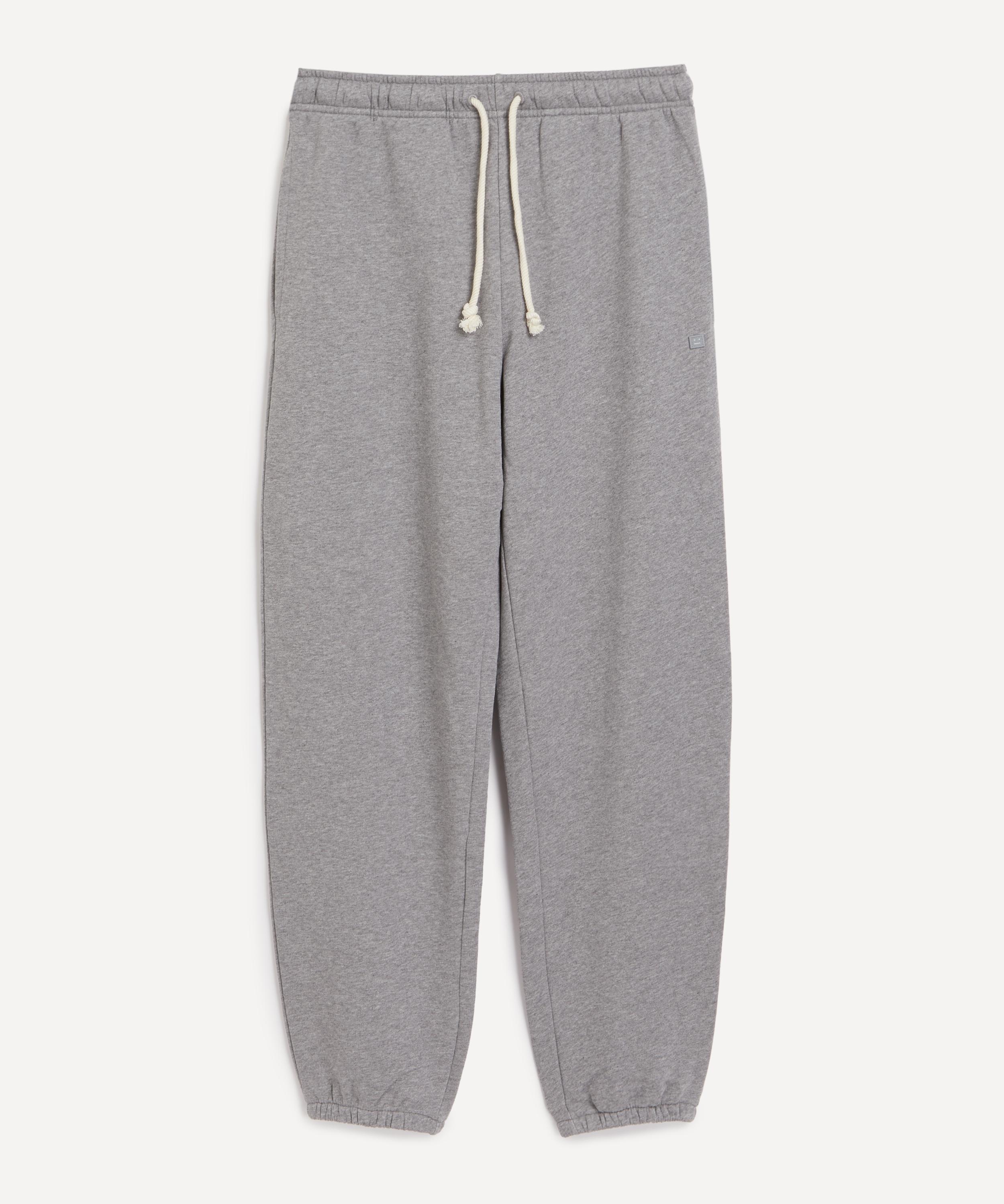 Grey Melange Drawstring Sweatpants - 1