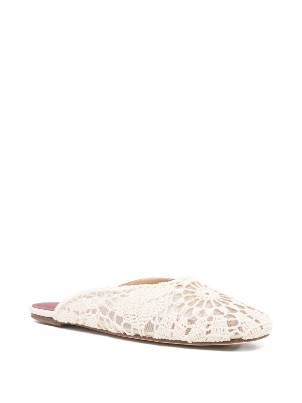 crochet-lace mules - 2