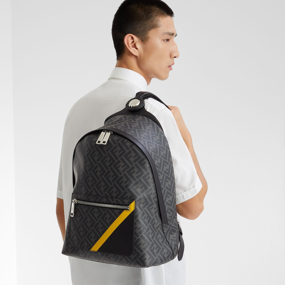 Fendi Diagonal Fendi Chiodo Medium - 2
