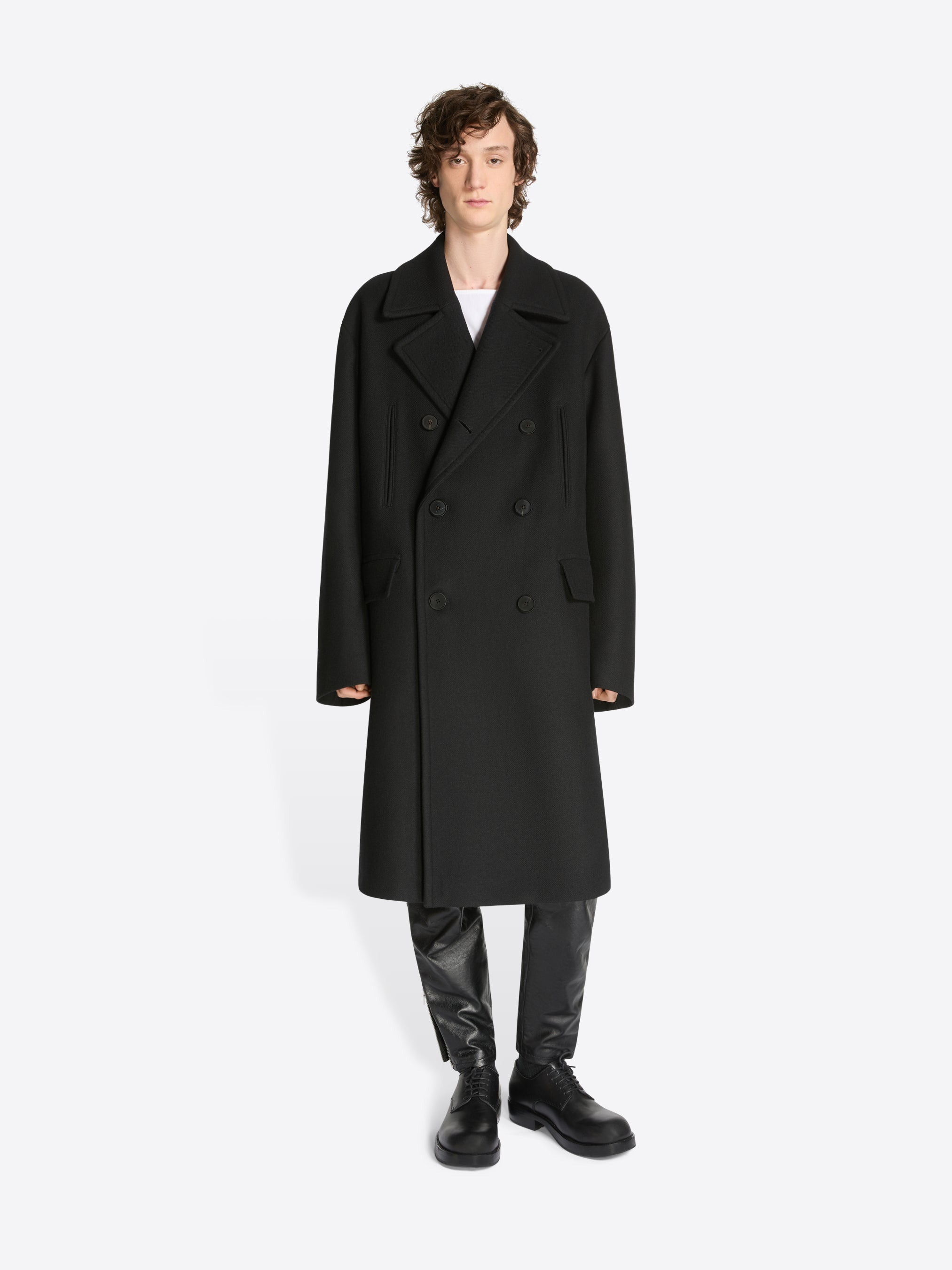 WOOL CABAN COAT - 2