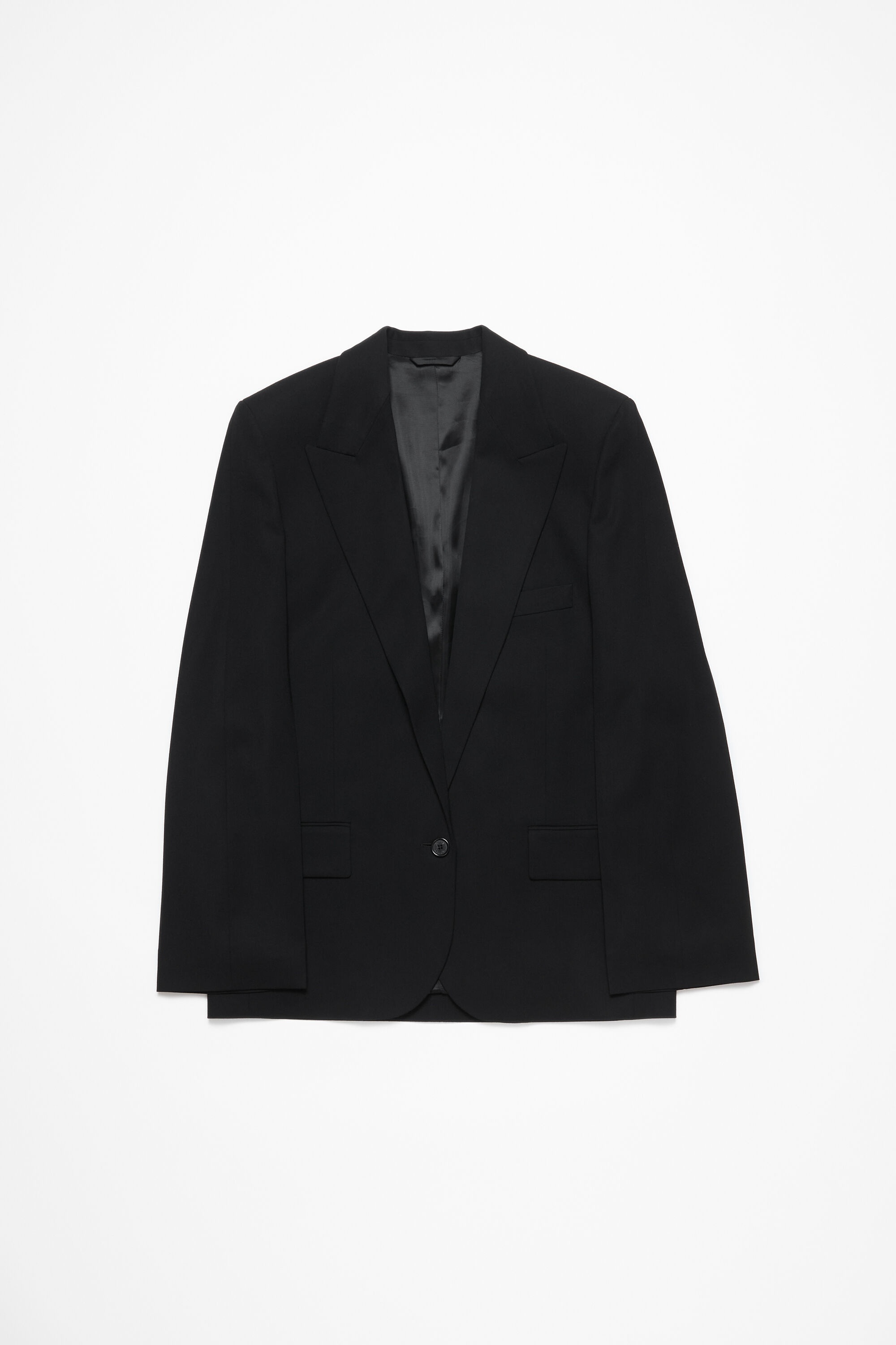 Single-breasted jacket - Regular fit - Black - 8