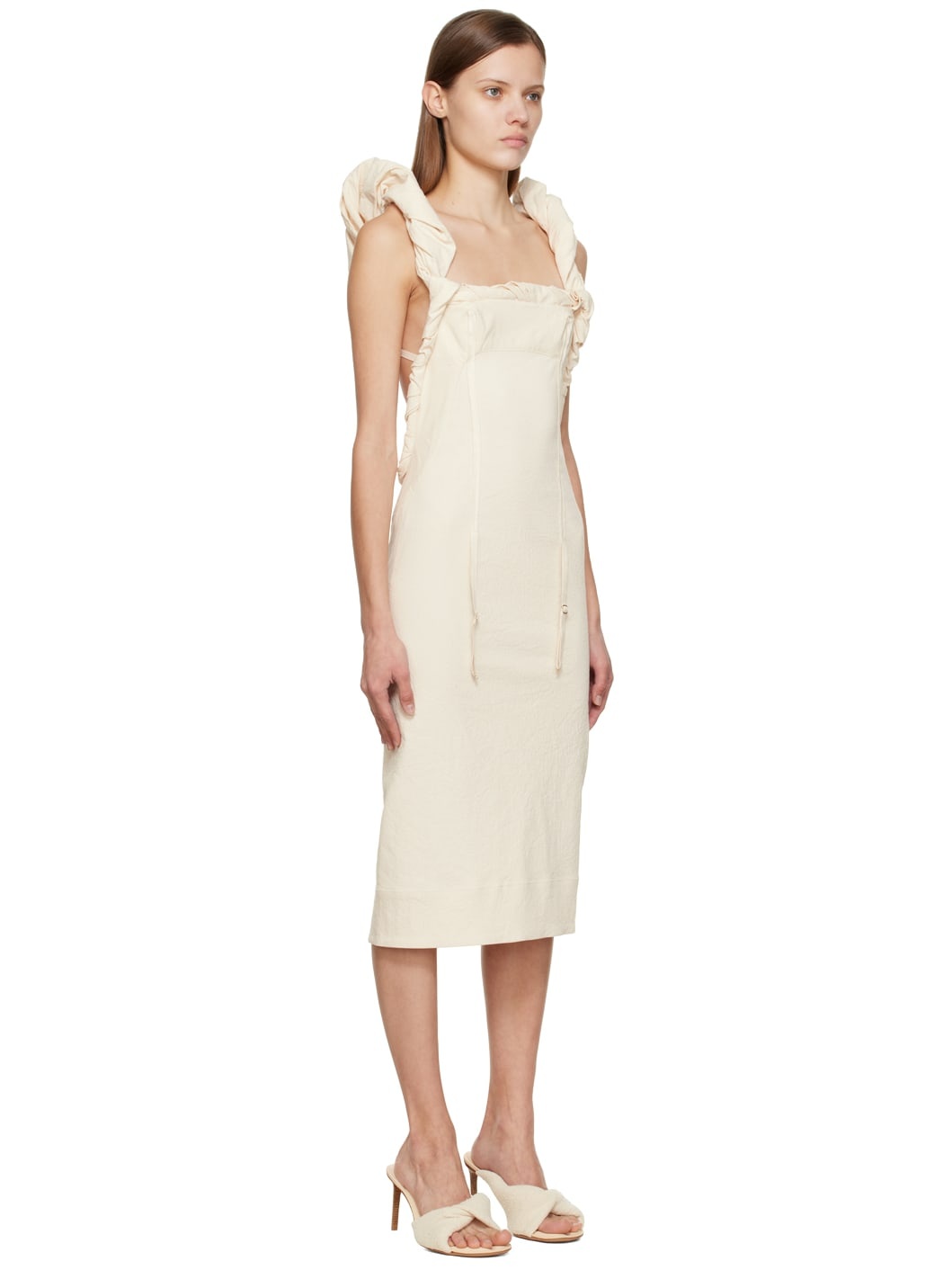 Off-White Le Papier 'La Robe Crema' Maxi Dress - 2