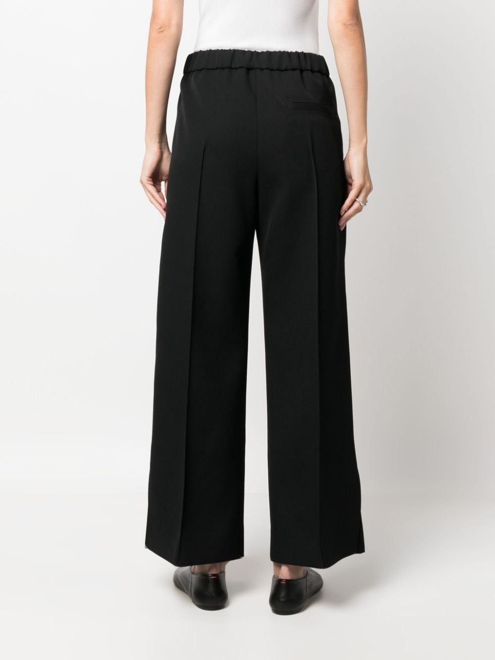 mid-rise wool tailored trousers - 4