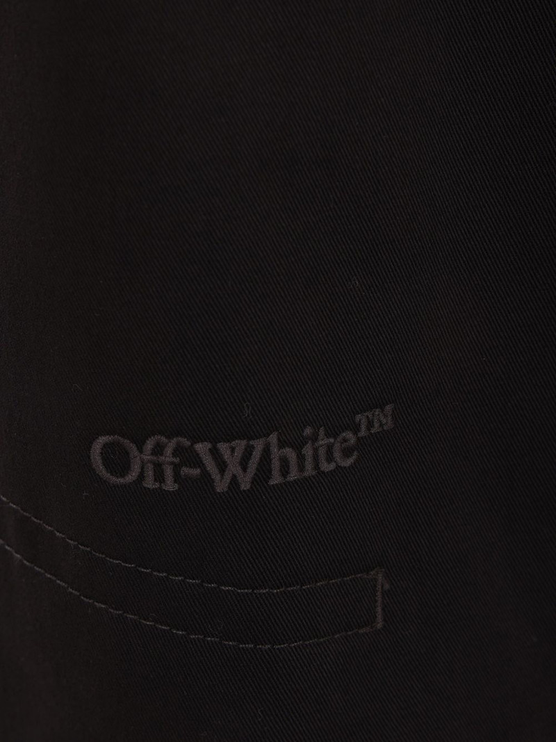 logo-embroidered cargo shorts 3