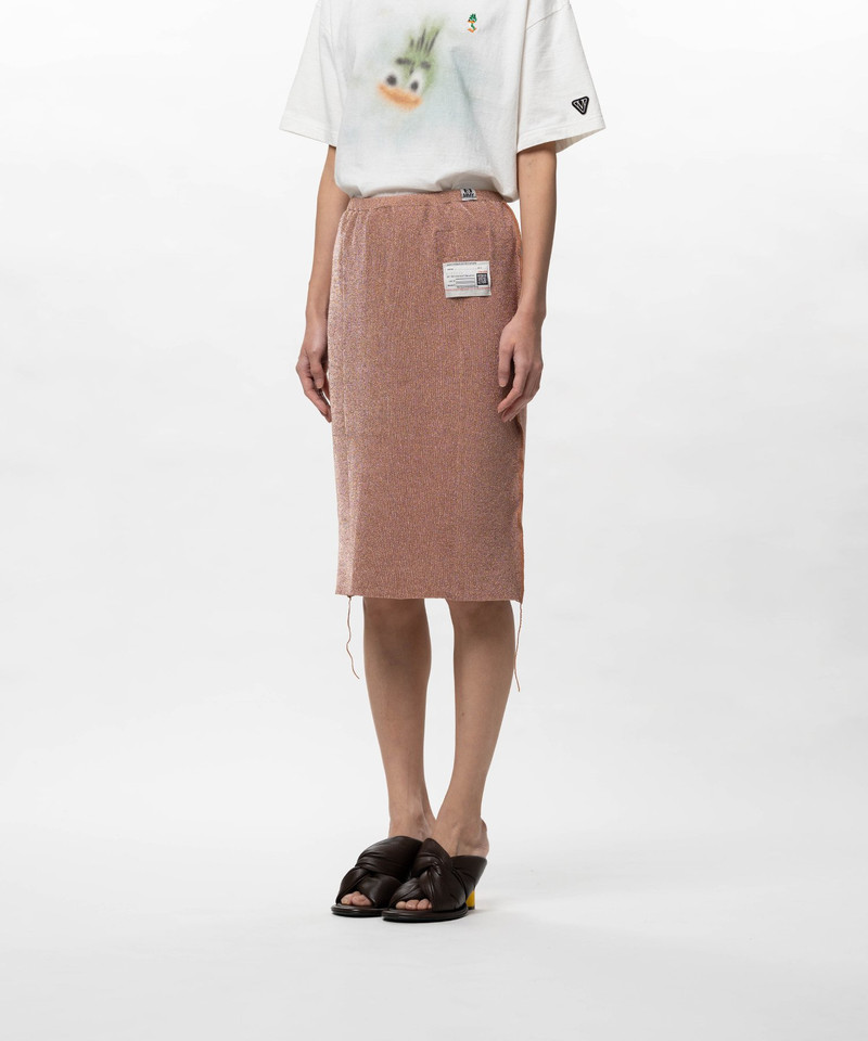 Inside-Out Glitter Knit Skirt 14