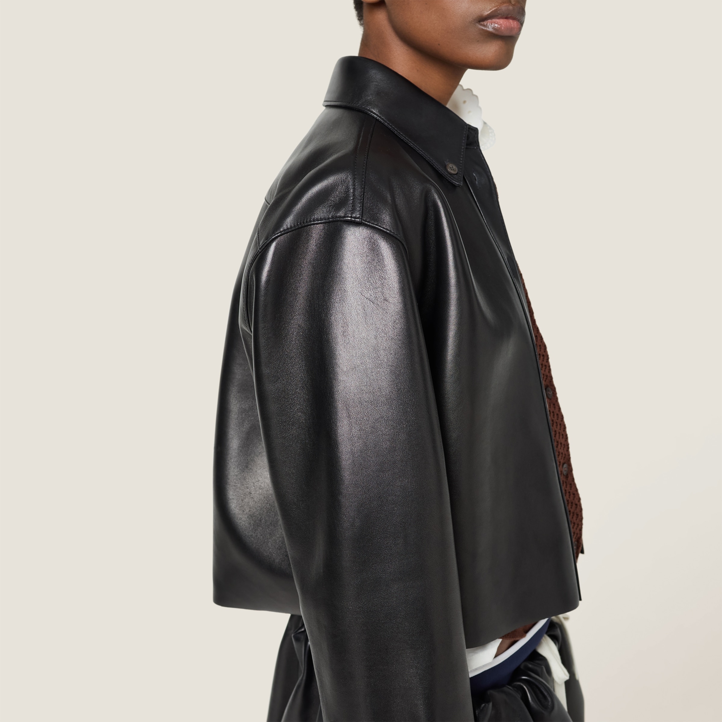Plongé nappa leather shirt - 4