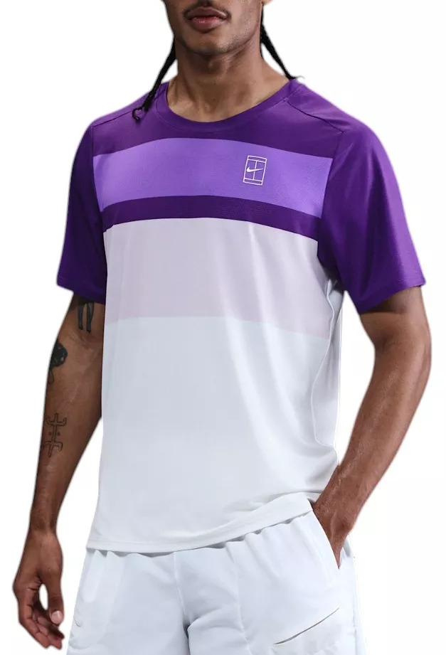 Nike Men's NikeCourt Slim-Fit Advantage Printed Tennis Shirt - 1