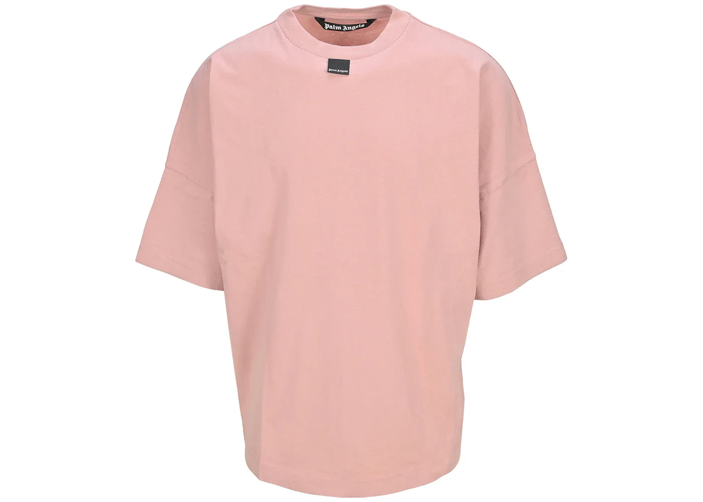 Palm Angels Blurred Logo Oversized T-Shirt Mauve White - 1