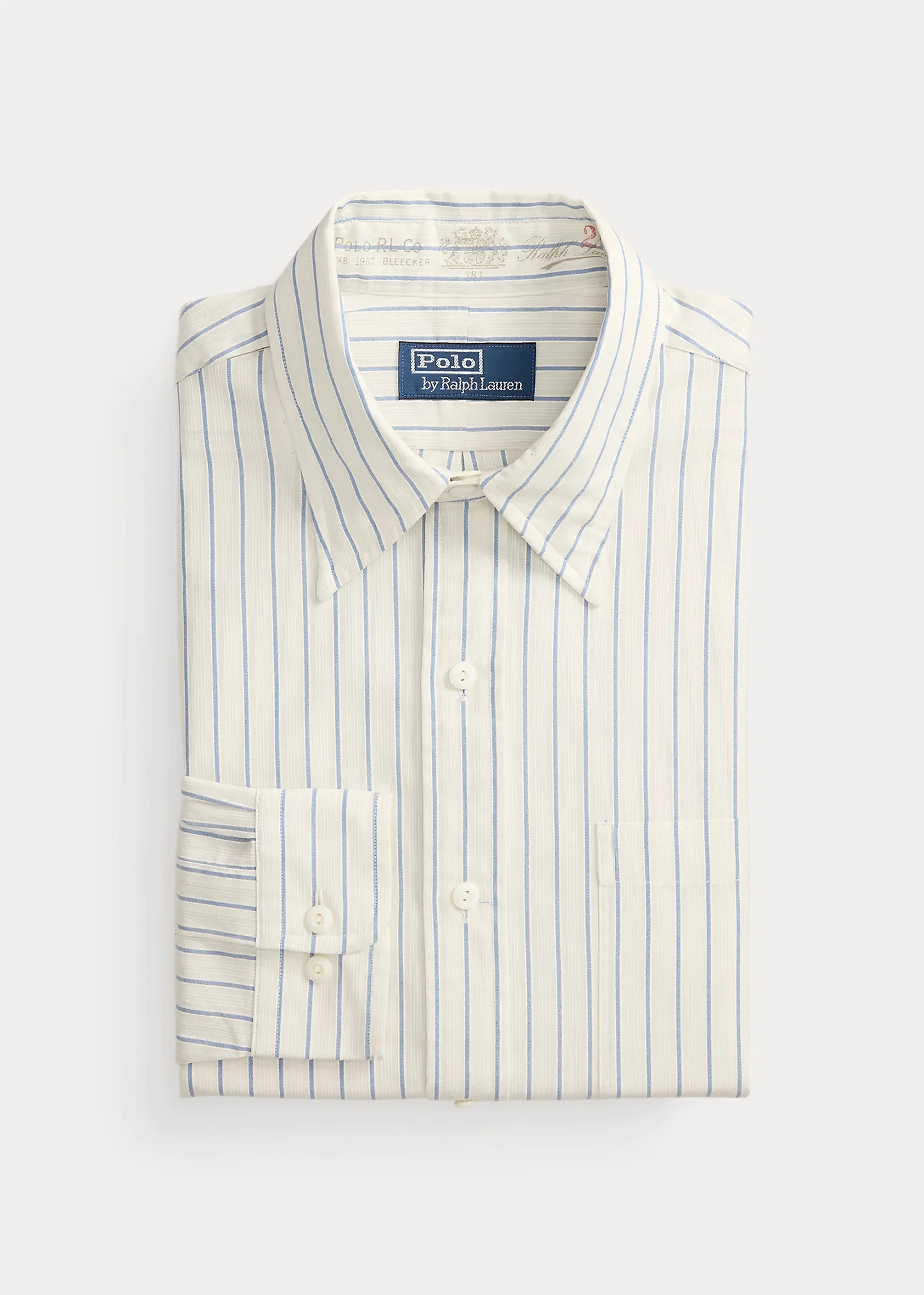 Custom Fit Striped Woven Shirt - 1